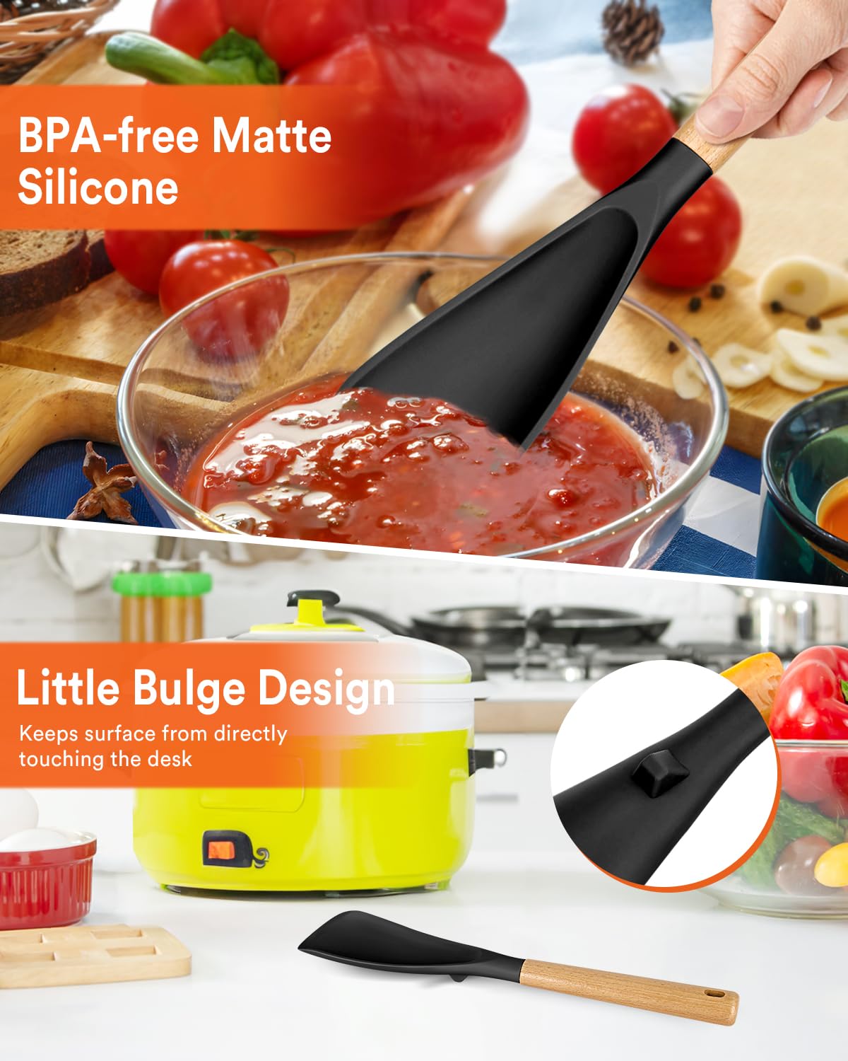 Cooking Spoon for Nonstick Cookwares, Nonstick Safe Cooking Spoon | Protect Your Pans – Gen X Kitchen