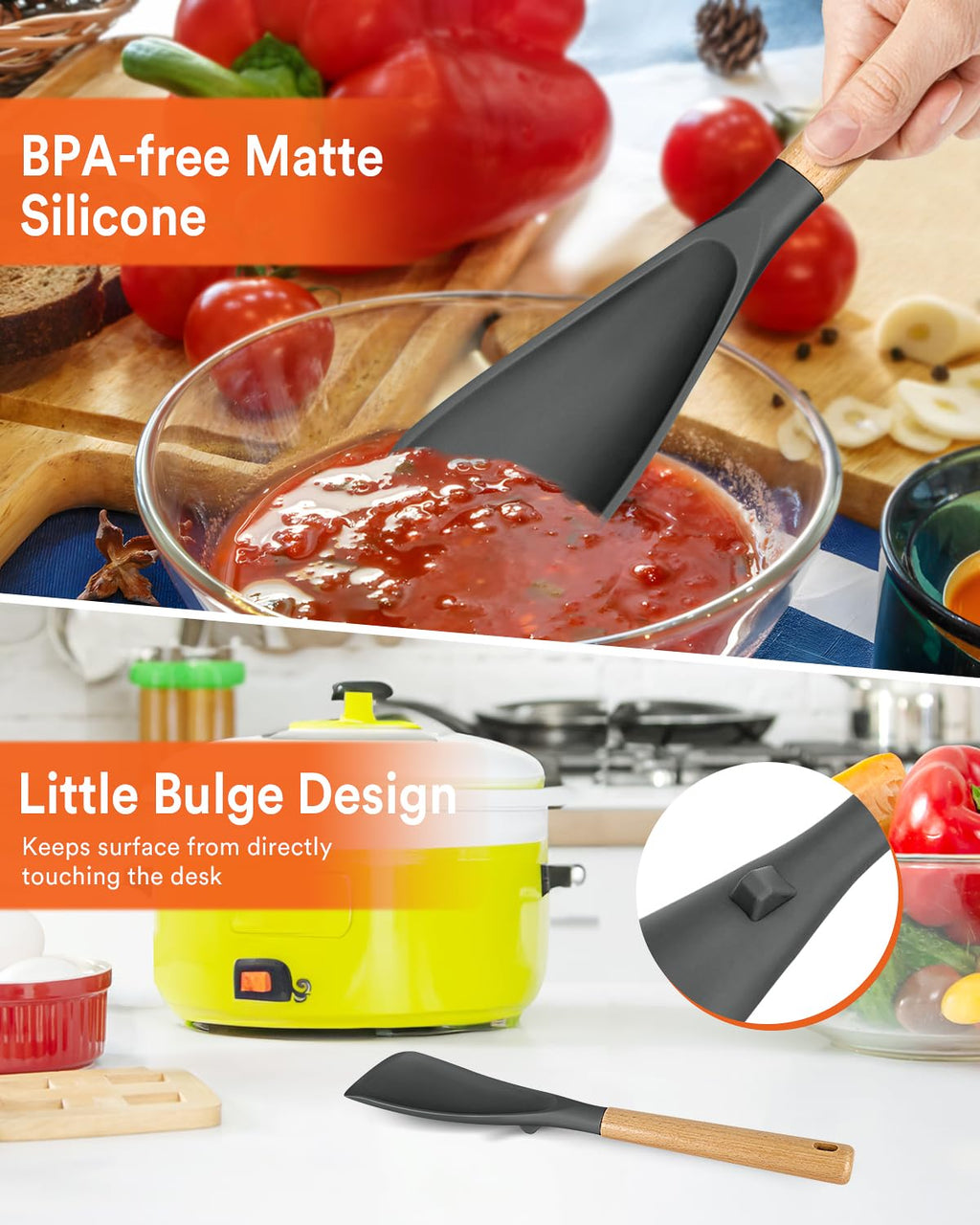 Cooking Spoon for Nonstick Cookwares, Nonstick Safe Cooking Spoon | Protect Your Pans – Gen X Kitchen