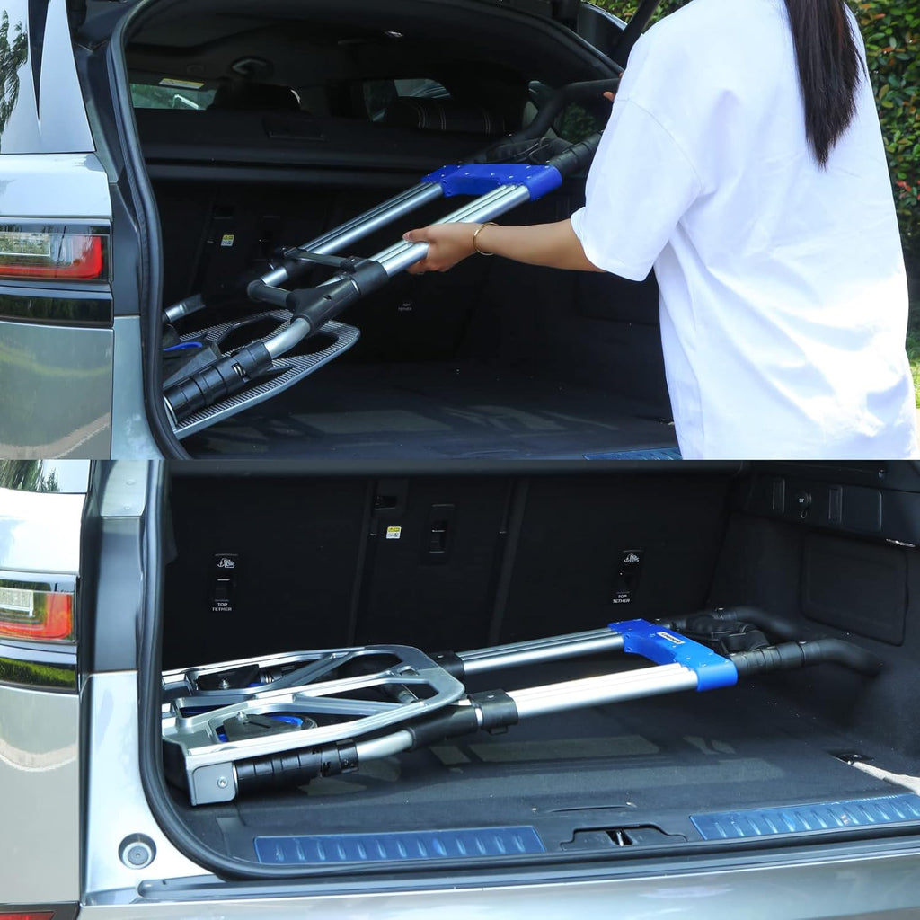 Leeyoung Folding Hand Truck and Dolly,309 lb Capacity Aluminum Portable Cart with Telescoping Handle and PP+EVA Wheels