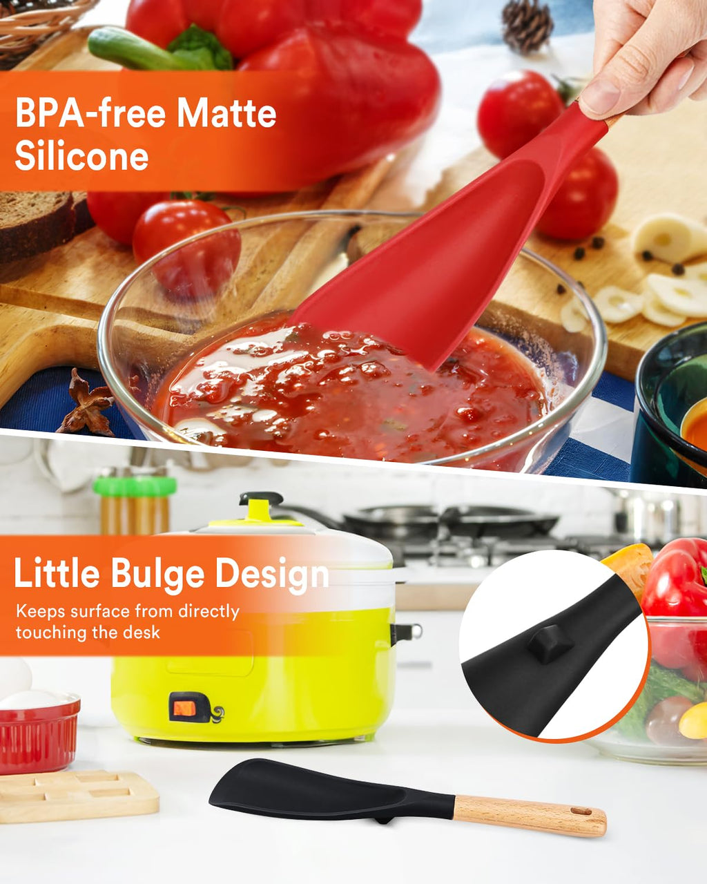 Cooking Spoon for Nonstick Cookwares, Nonstick Safe Cooking Spoon | Protect Your Pans – Gen X Kitchen