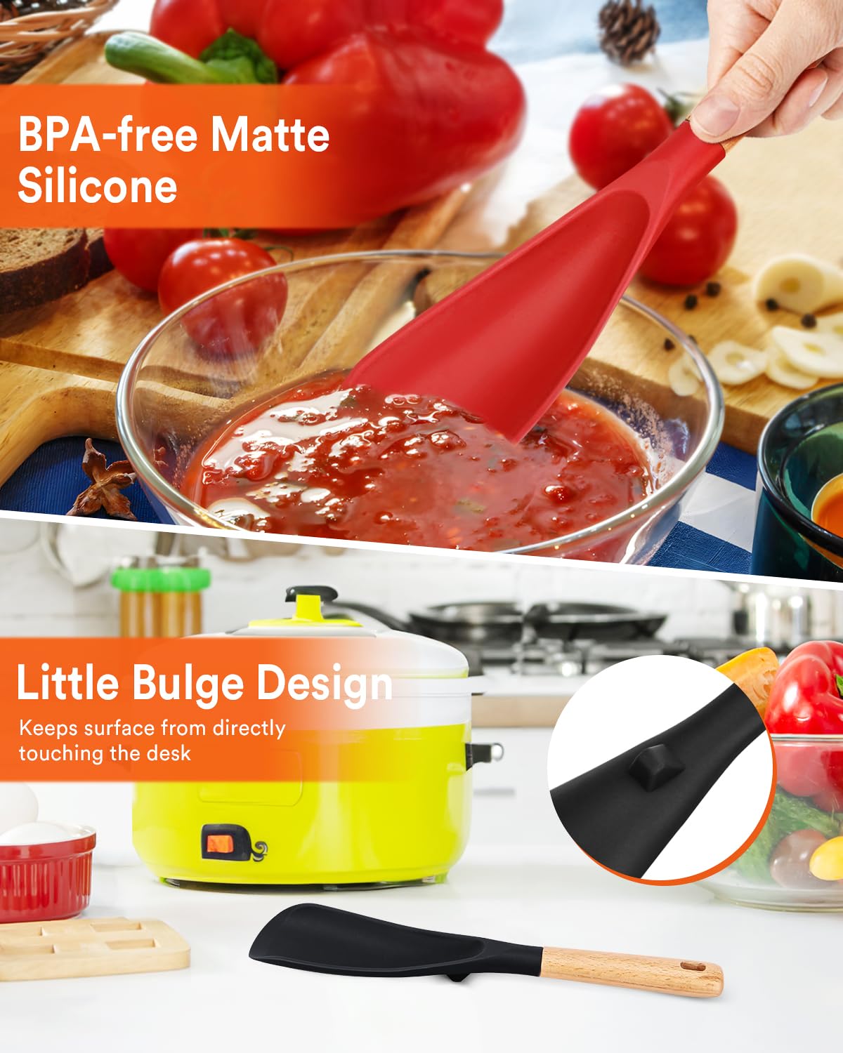 Cooking Spoon for Nonstick Cookwares, Nonstick Safe Cooking Spoon | Protect Your Pans – Gen X Kitchen