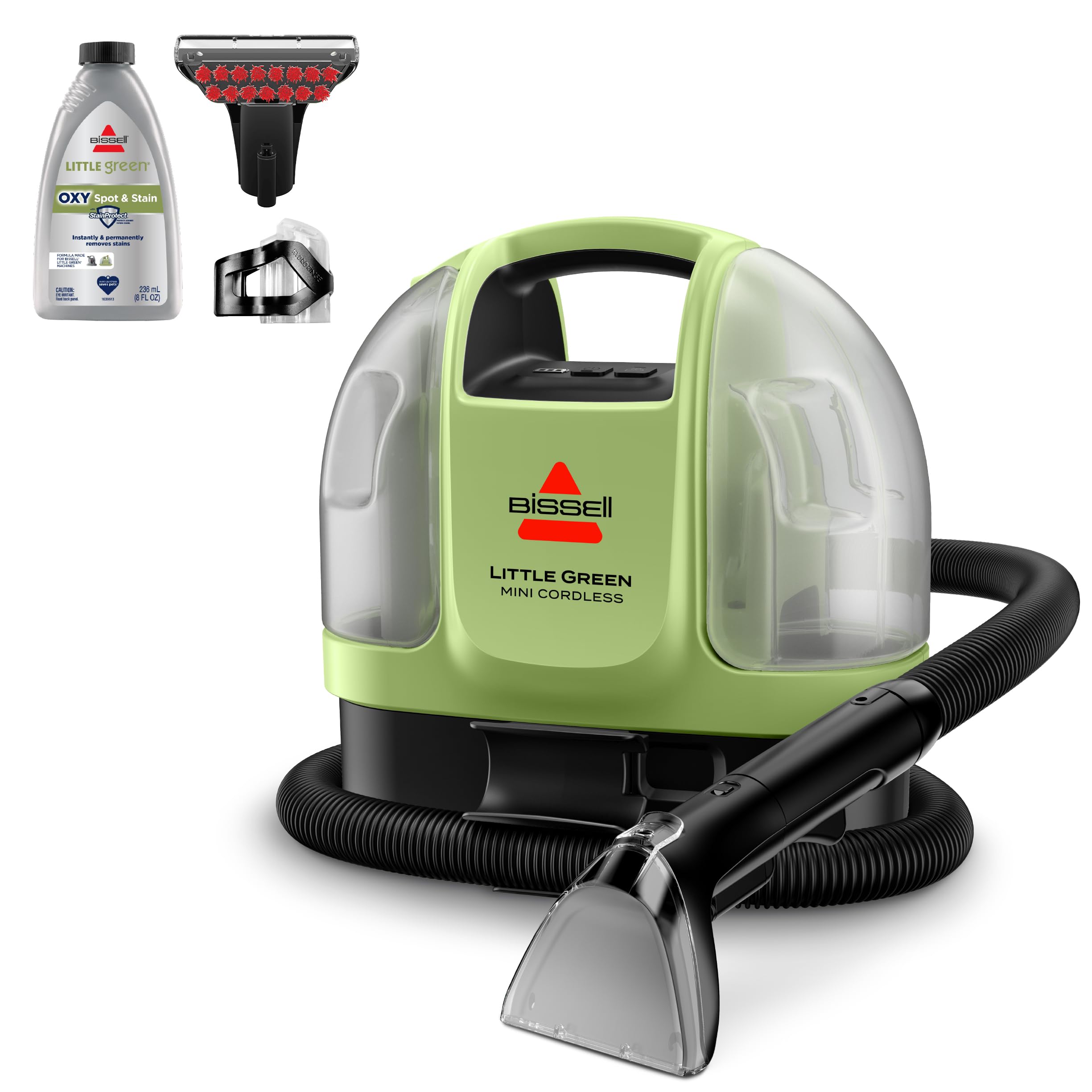 BISSELL Little Green Cordless Portable Deep Cleaner with 25V Lithium-Ion Battery & Battery-Boost Technology, 3682