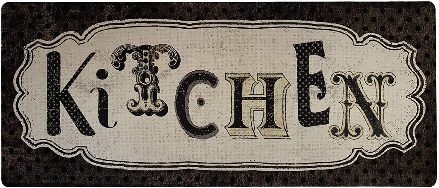 UKELER Laundry Room Rug Runner, Farmhouse Laundry Mats for Washroom Laundry Room Bathroom Kitchen, Non Slip Anti Fatigue Laundry Rugs 48''x20''