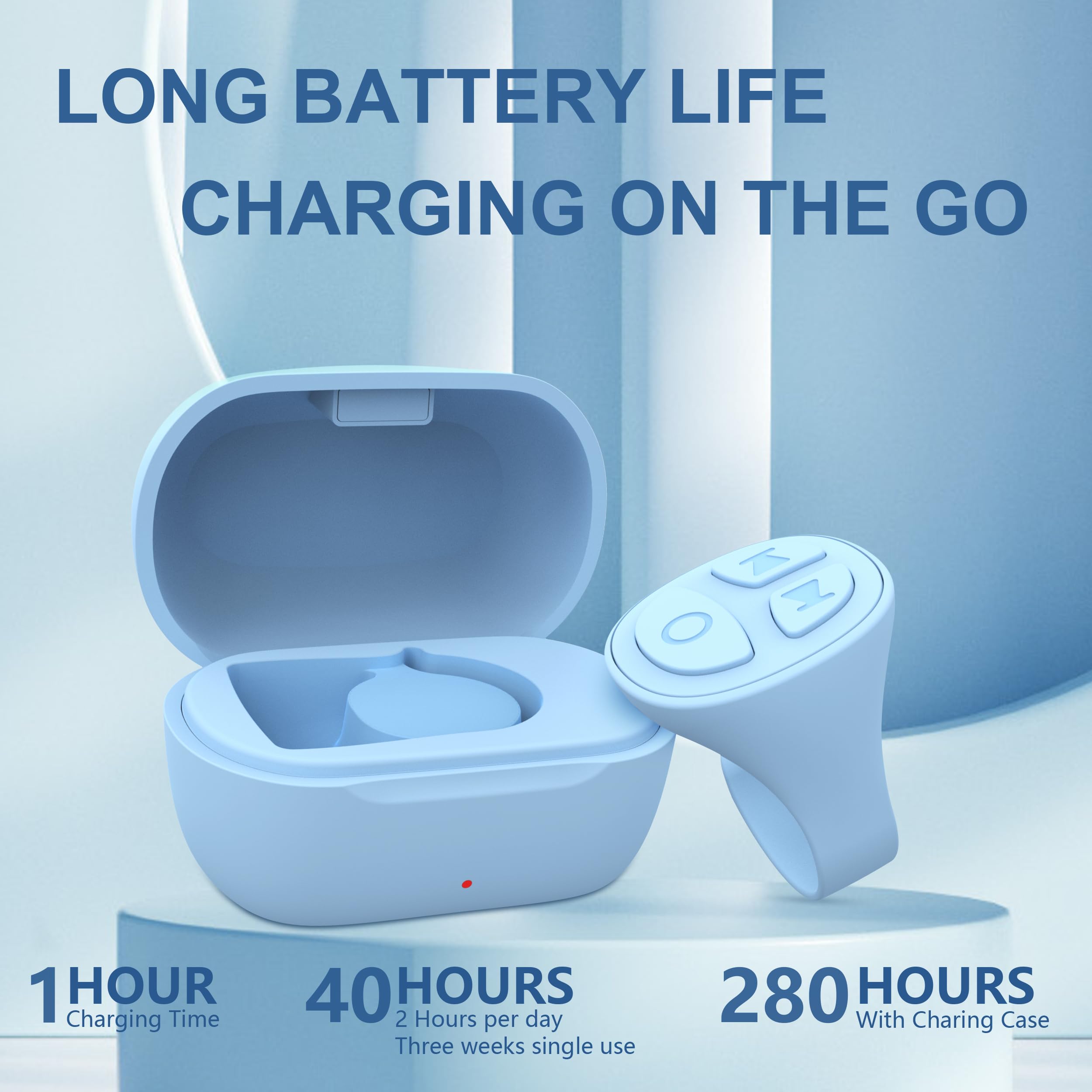 Tiktok Scrolling Ring for iPhone, Bluetooth Camera Remote Control, Remote Control for TIK Tok Scrolling Ring for iPhone, Android (Black)