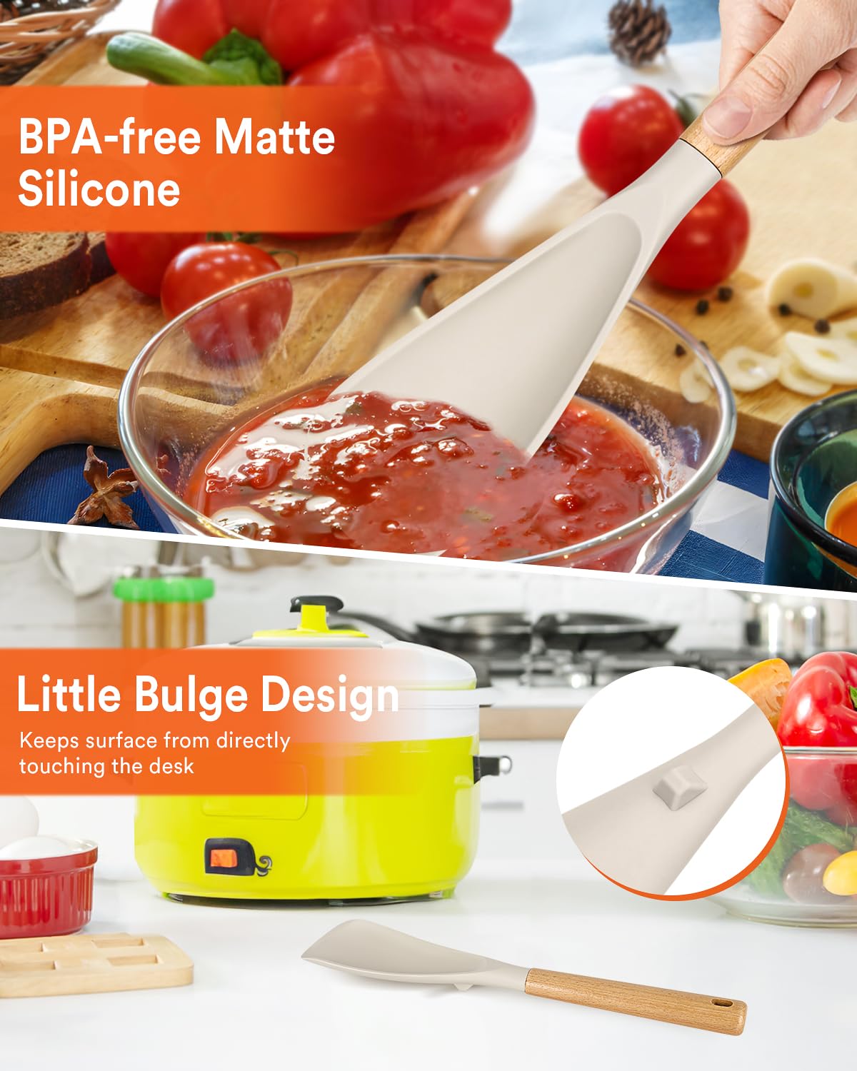 Cooking Spoon for Nonstick Cookwares, Nonstick Safe Cooking Spoon | Protect Your Pans – Gen X Kitchen