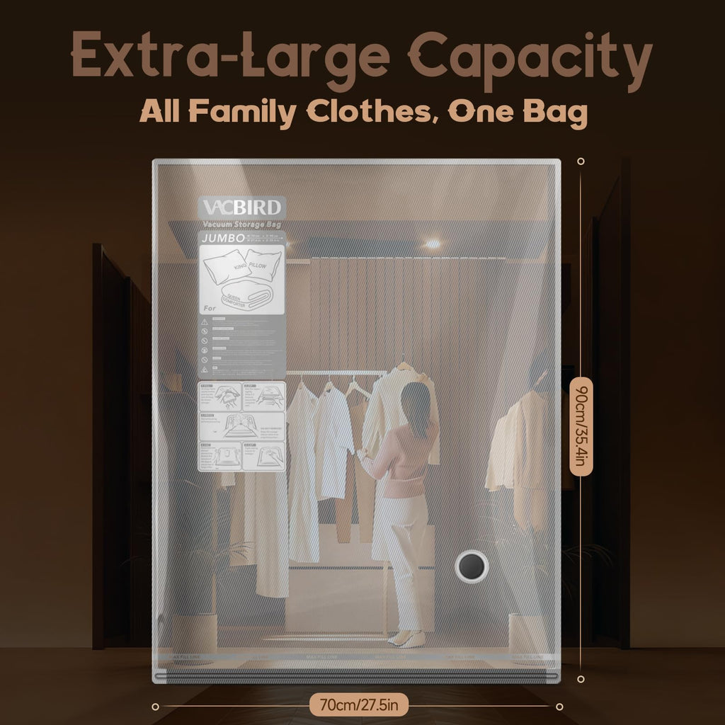 12 Pack Vacuum Bags for Travel with Rechargeable air Pump, Carry-on Size Vacuum Seal Bags for Luggage and Suitcase Compression, Space Saver for Clothes and Clothing Travel