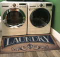 UKELER Laundry Room Rug Runner, Farmhouse Laundry Mats for Washroom Laundry Room Bathroom Kitchen, Non Slip Anti Fatigue Laundry Rugs 48''x20''