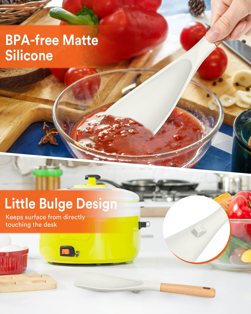 Cooking Spoon for Nonstick Cookwares, Nonstick Safe Cooking Spoon | Protect Your Pans – Gen X Kitchen