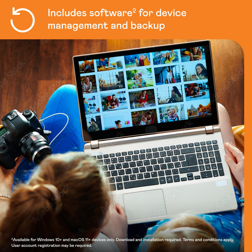 WD 4TB My Passport, Portable External Hard Drive, Black, backup software with defense against ransomware, and password protection, USB 3.1/USB 3.0 compatible - WDBPKJ0040BBK-WESN