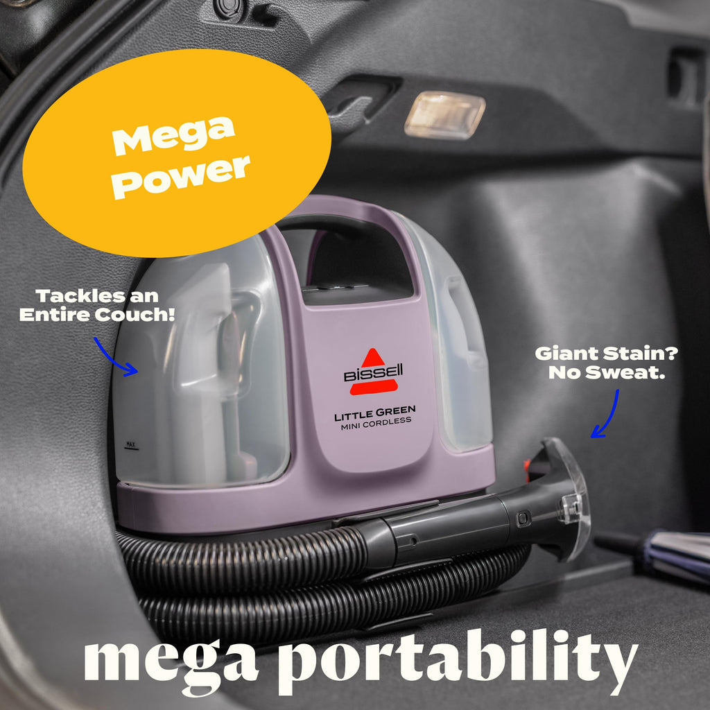 BISSELL Little Green Cordless Portable Deep Cleaner with 25V Lithium-Ion Battery & Battery-Boost Technology, 3682