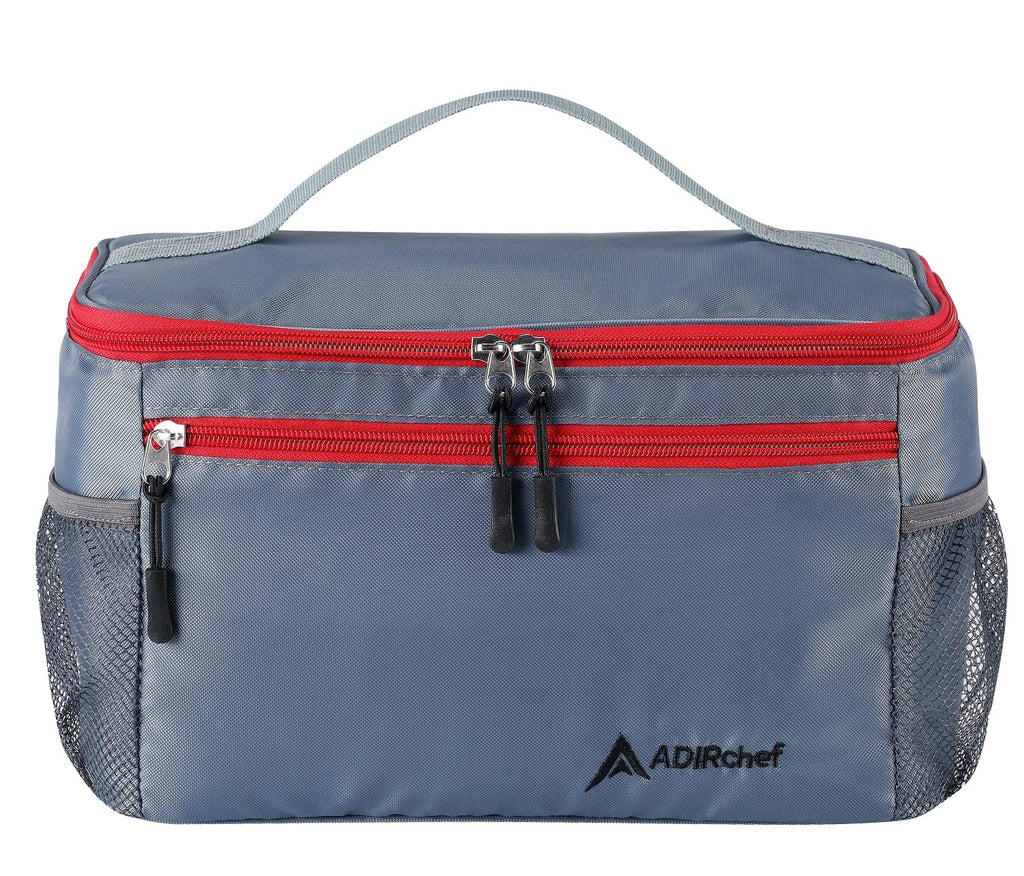 Adir Mini Single Serve Travel Coffee Maker Pouch Organizer, Portable For Travel, Camping, Office Lunch Bag For Grab & Go Daily Use (Black & Green)