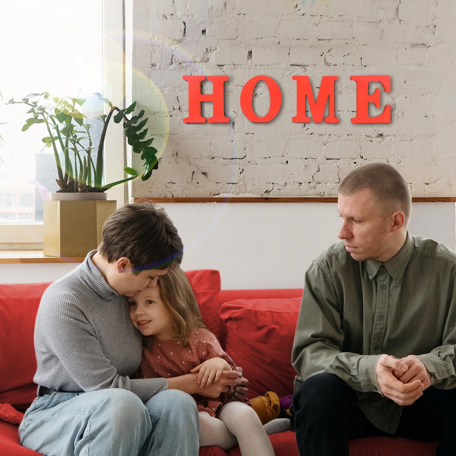 AOCEAN 6 Inch Red Wood Letters Unfinished Wood Letters for Wall Decor Decorative Standing Letters Slices Sign Board Decoration for Craft Home Party Projects (X)