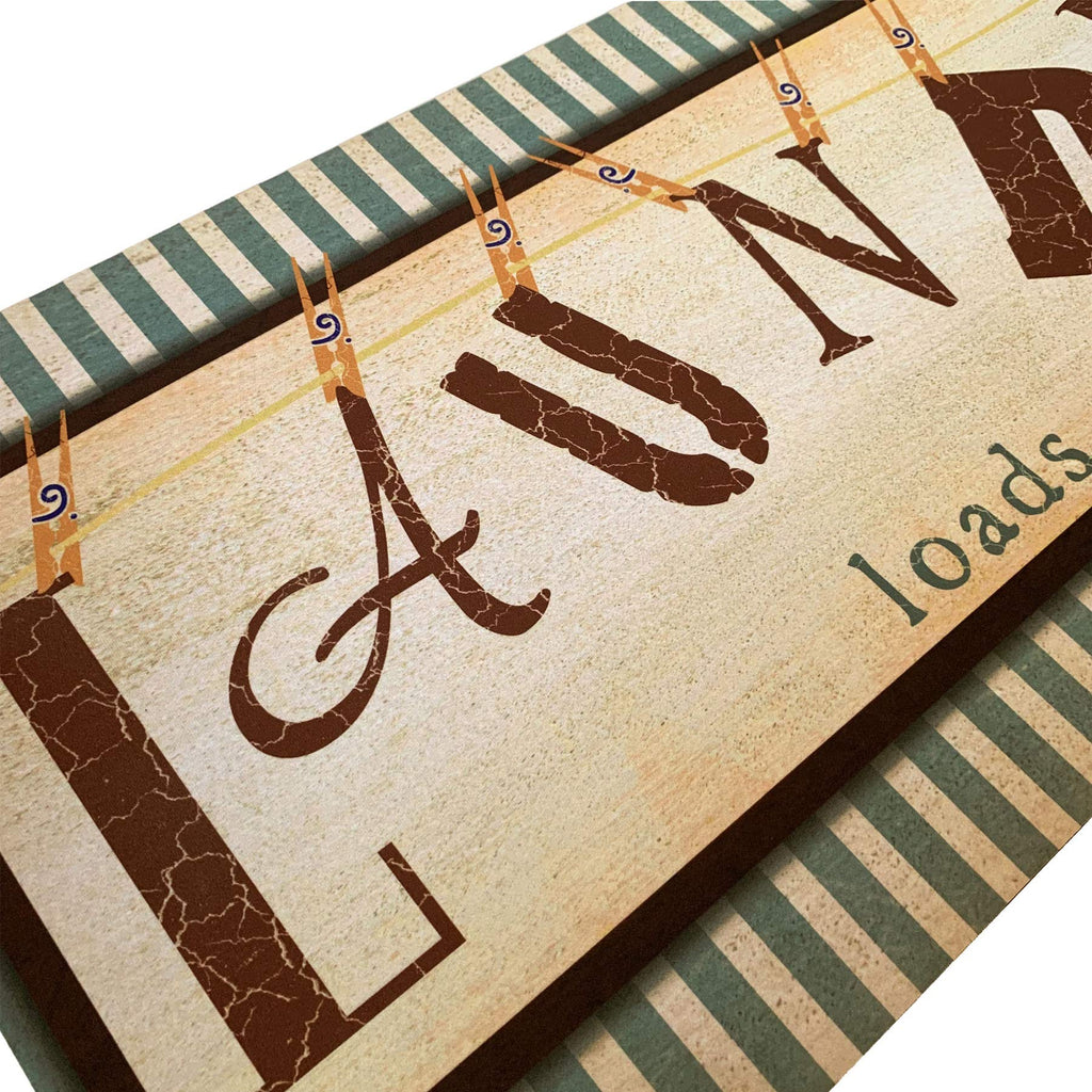 UKELER Laundry Room Rug Runner, Farmhouse Laundry Mats for Washroom Laundry Room Bathroom Kitchen, Non Slip Anti Fatigue Laundry Rugs 48''x20''