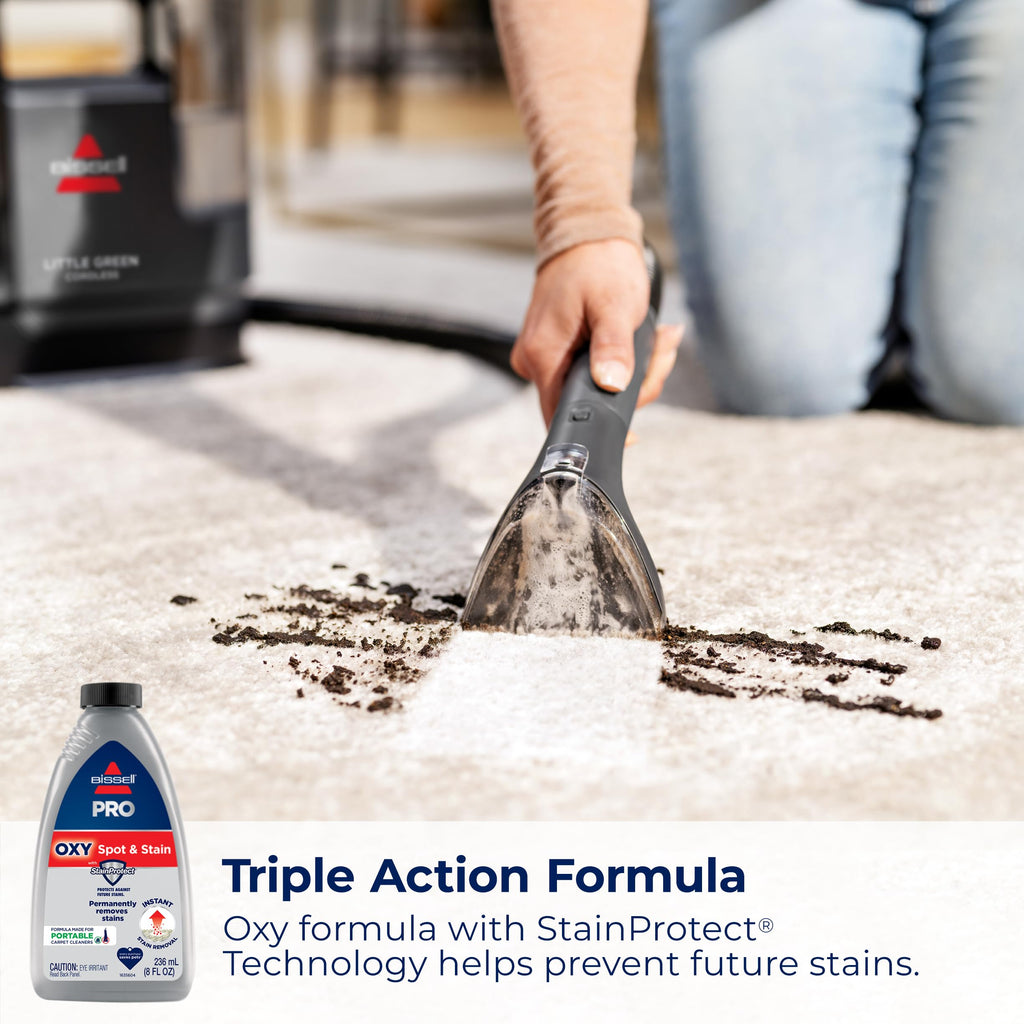 BISSELL Little Green Cordless Portable Deep Cleaner with 25V Lithium-Ion Battery & Battery-Boost Technology, 3682