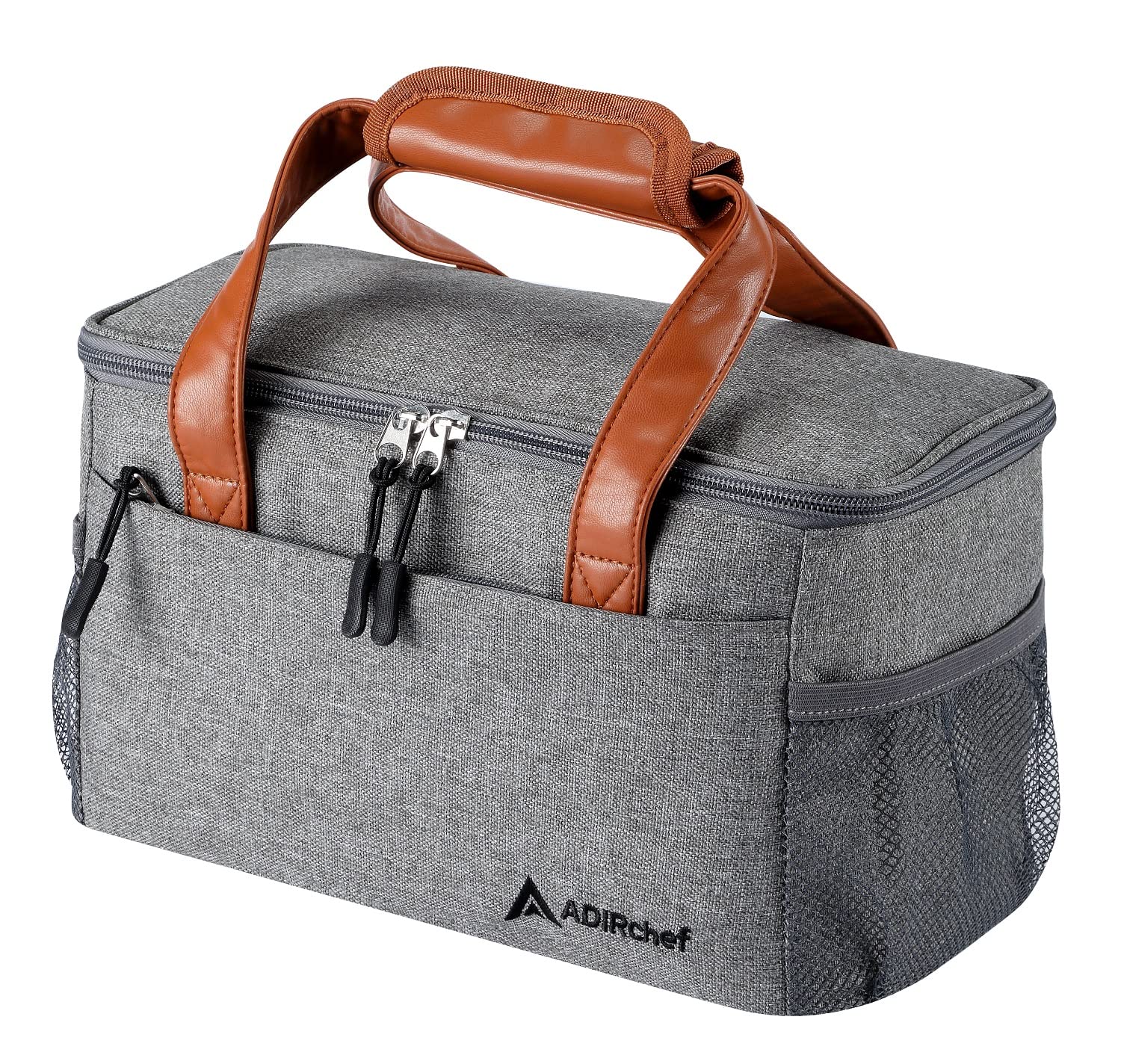 Adir Mini Single Serve Travel Coffee Maker Pouch Organizer, Portable For Travel, Camping, Office Lunch Bag For Grab & Go Daily Use (Black & Green)