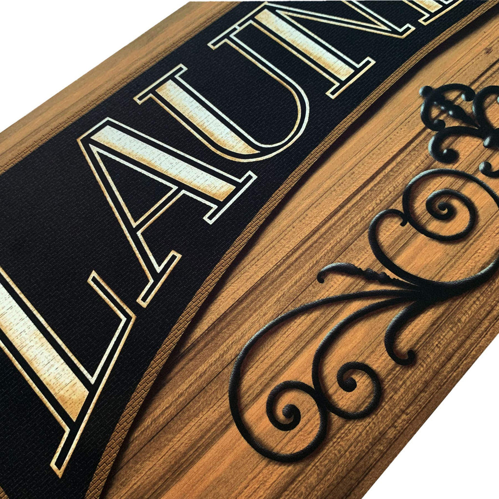 UKELER Laundry Room Rug Runner, Farmhouse Laundry Mats for Washroom Laundry Room Bathroom Kitchen, Non Slip Anti Fatigue Laundry Rugs 48''x20''