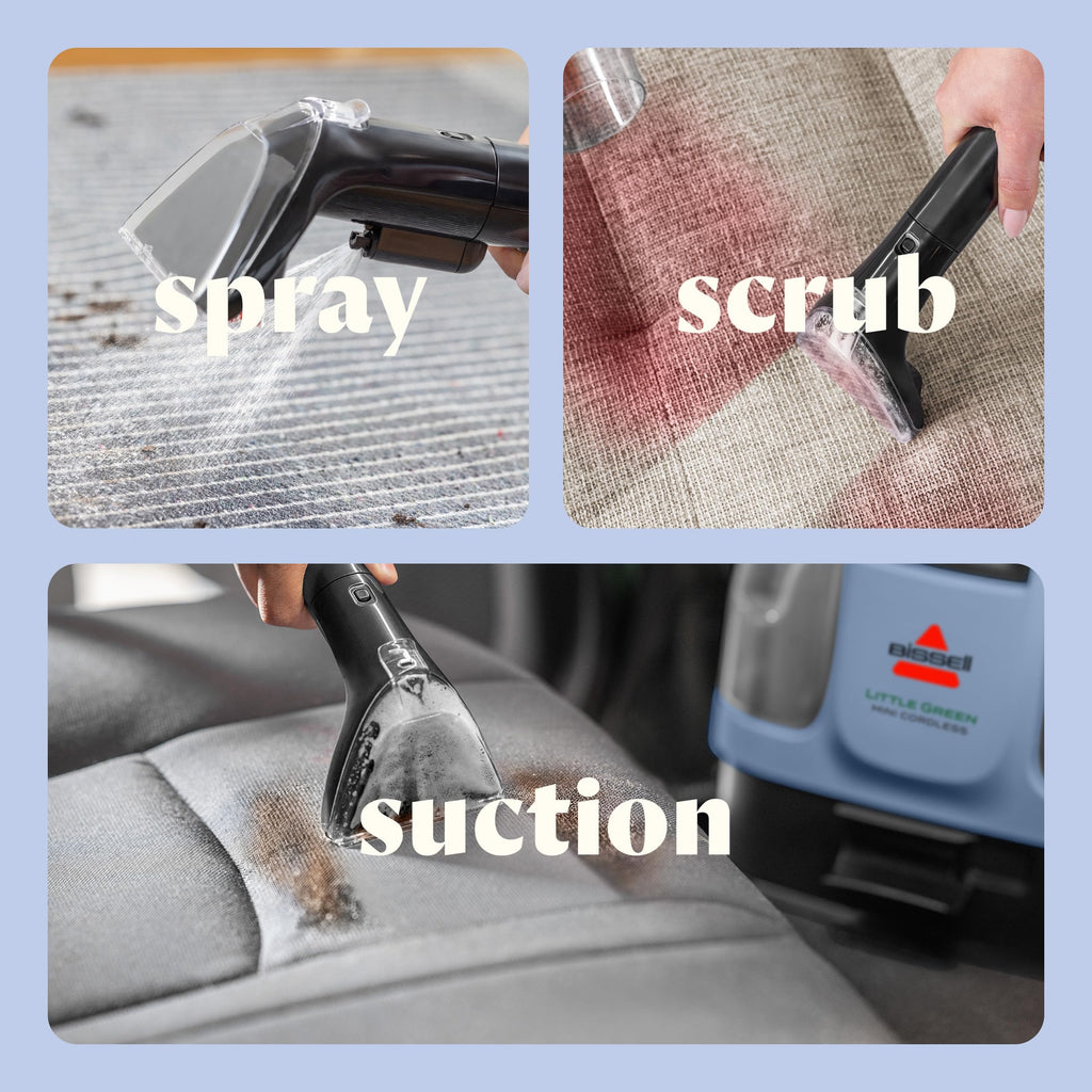 BISSELL Little Green Cordless Portable Deep Cleaner with 25V Lithium-Ion Battery & Battery-Boost Technology, 3682