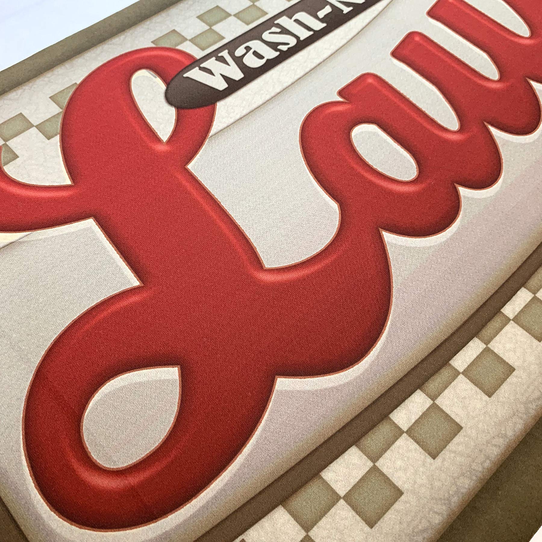 UKELER Laundry Room Rug Runner, Farmhouse Laundry Mats for Washroom Laundry Room Bathroom Kitchen, Non Slip Anti Fatigue Laundry Rugs 48''x20''