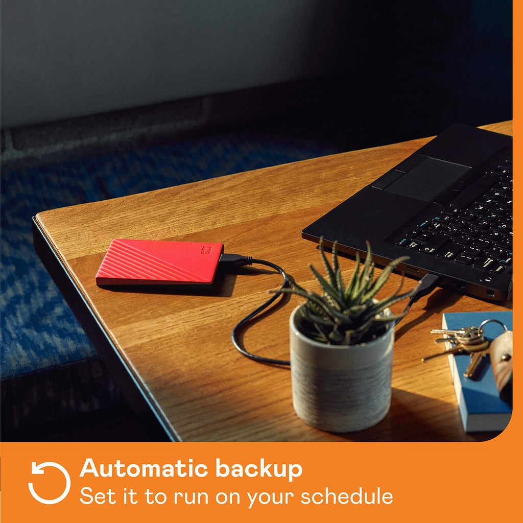 WD 4TB My Passport, Portable External Hard Drive, Black, backup software with defense against ransomware, and password protection, USB 3.1/USB 3.0 compatible - WDBPKJ0040BBK-WESN