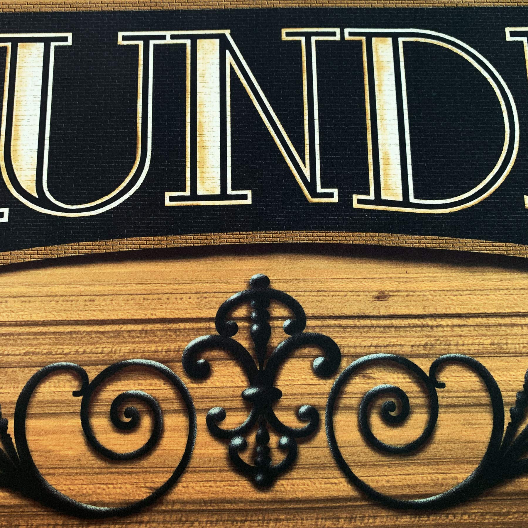 UKELER Laundry Room Rug Runner, Farmhouse Laundry Mats for Washroom Laundry Room Bathroom Kitchen, Non Slip Anti Fatigue Laundry Rugs 48''x20''